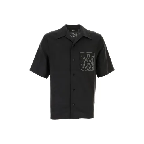 AMIRI Серый Синий Мужские Рубашки