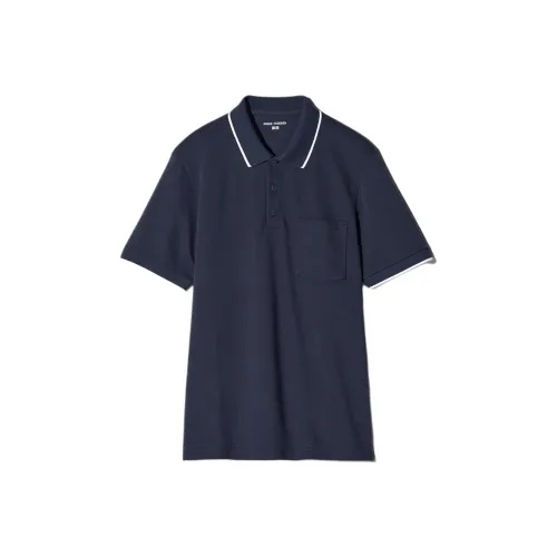 UNIQLO Темно-синий Унисекс Поло