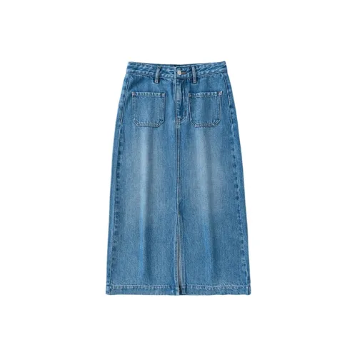 YINLEI Деним Длинная Юбка Женская