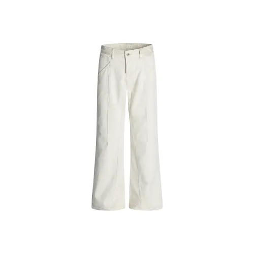 MAD WITCH Льняная ткань Белый Унисекс Джинсы