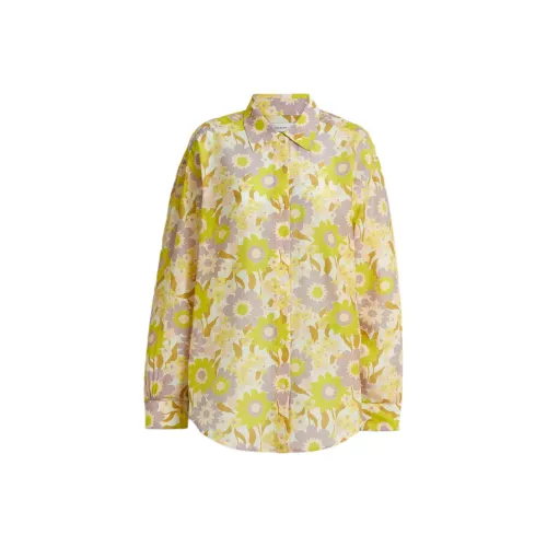 COACH SS25 Рубашка Женская Цветочная Желтая