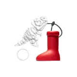 Красный Boot Подвеска + Подвижная Маленькая Подвеска с Динозавром