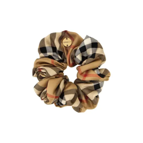 Burberry Шелковая резинка для волос Женская Коричневая