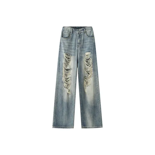 EYEUNDERSTAND Синие Унисекс Джинсы