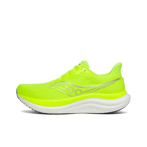Saucony Triumph Victory 23 Slip-resistant Abrasion-resistant Low-top Беговые кроссовки Мужские Neon Green