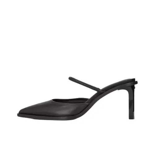 Calvin Klein Домашние тапочки 7 см Женские Черные