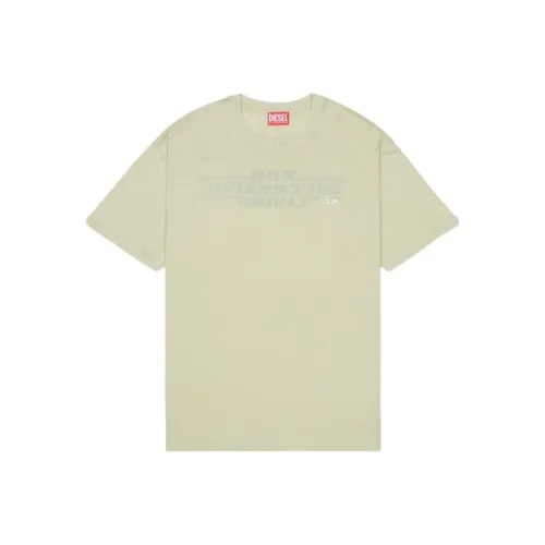 DIESEL T-Shirt Мужской Айвори Зеленый