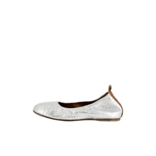 Lanvin Детская кожаная обувь Low Top Silver Kids