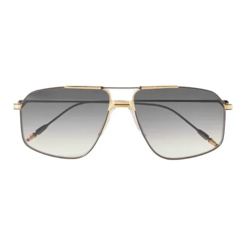 JACQUES MARIE MAGE Титановый сплав Aviator Солнцезащитные очки Унисекс Золото