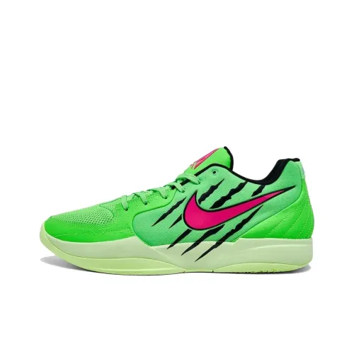 Nike Ja Morant 2 Slip Устойчивый к истиранию Низкий Топ Баскетбольные кроссовки Мужской Зеленый