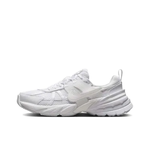 Nike V2K Run Slip-resistant Abrasion-resistant Low Top Casual Long-distance Sprint Running Shoes Women's White