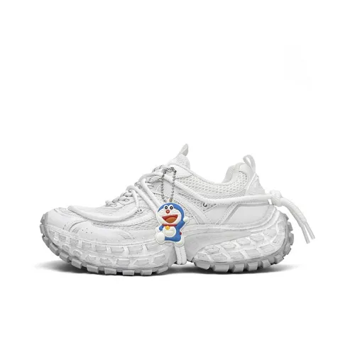 DoraemonA Низкий топ толстая подошва кроссовки мужские