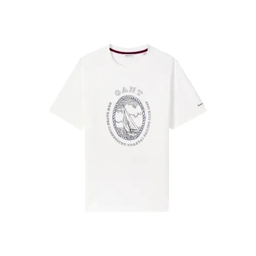 GANT 105 Белая Мужская T-Рубашка
