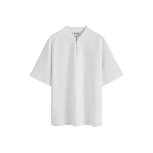 COS Белая Мужская T-Рубашка