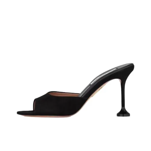 AQUAZZURA Слипоны 8,5 см Женские Черные