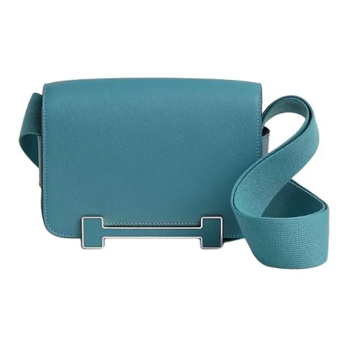 HERMES Geta Телячья кожа Сумка через плечо Сумка на плечо Женская Новая Синяя