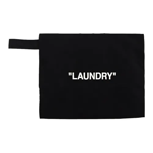 Off Белый Полиэстер Клатч Сумка для туалетных принадлежностей Унисекс Черный