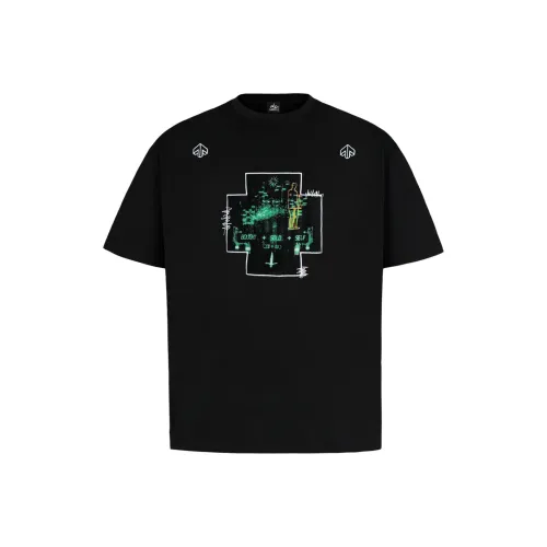 RUIZENLUO Летняя футболка свободный крой унисекс