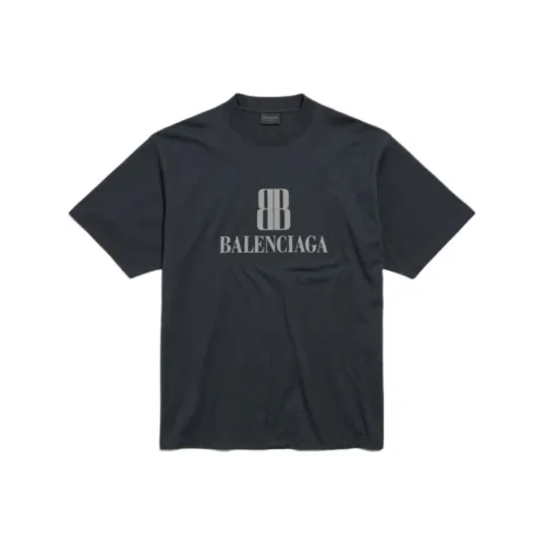 Balenciaga FW25 T-Shirt Regular Fit Men's Bleached Black