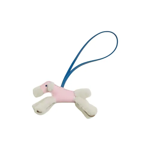 HERMES Hermès Budy Мериносовая шерсть с Миро (фиолетовый) Овечья шкура Брелок для сумки Аксессуар Женские Светлый бежевый Нежно-розовый Французский синий