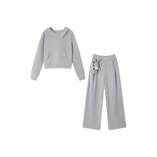 DX.DAXI Вересковый серый Женские Повседневные костюмы