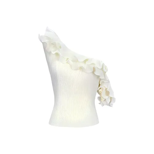 XIAOJUCHUANLI Экрю Женские Рубашки