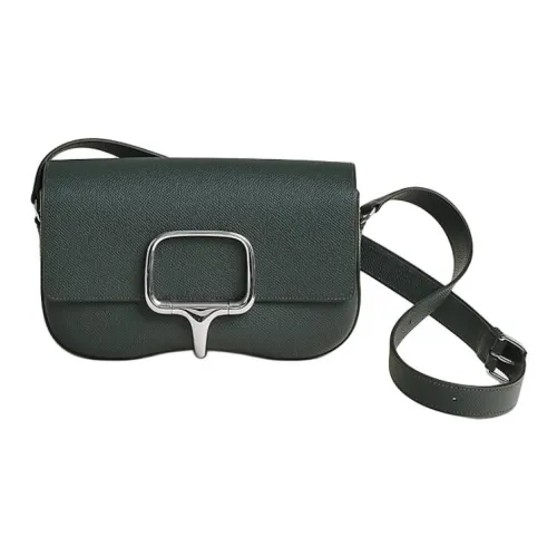 HERMES Della Cavalleria Эпсомская кожа Сумка через плечо Унисекс Серый