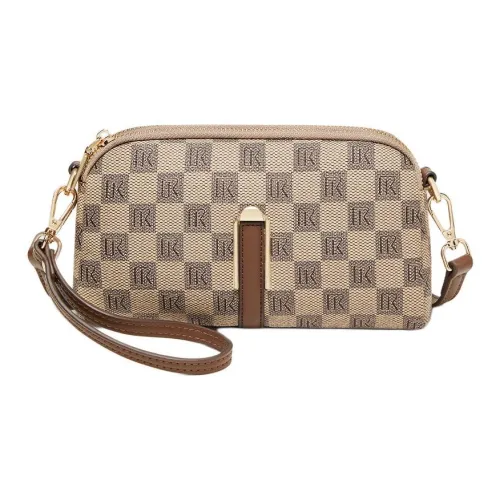 Narandu PVC Синтетическая кожа Клатч Маленькая квадратная сумка Сумка через плечо Сумка на плечо Женская Хаки Кофе