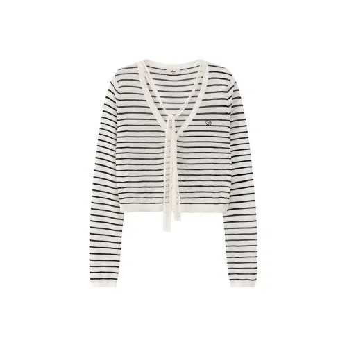 CHUU Черно-белые полосы Женские Трикотаж