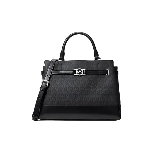 MICHAEL KORS Тротуар Покрытый Холст Тоут Сумка Сумка для покупок Сумка через плечо Сумка Большая Женская Черная