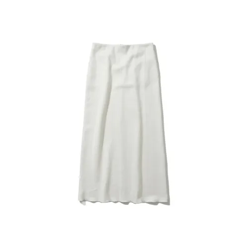 ATON Белая Женская Повседневная Длинная Юбка
