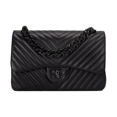 CHANEL So Black Кожа Сумка через плечо Женская Черная