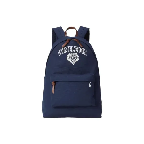 Polo Ralph Lauren Wimbeldon Коллаборация Хлопок Рюкзак Стандартный Мужской Морской Синий
