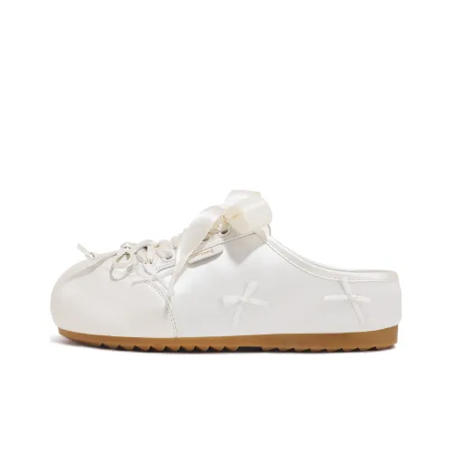 TTKJ Быстросохнущие противоскользящие домашние тапочки для женщин цвет жемчужно-белый