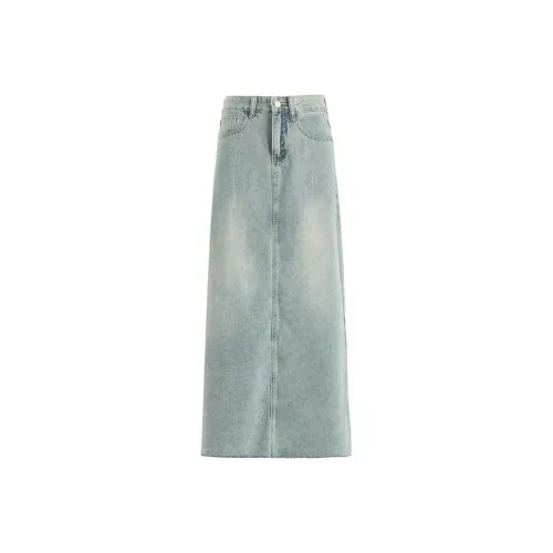 YINLEI Женские джинсовые длинные юбки