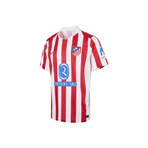 Nike ATM M NK DF JSY SS STAD HM Футбол Джерси Мужской Красный Белый Полосы