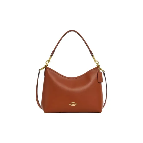 COACH Laurel Smooth GRAIN LEATHER Сумка через плечо Сумка на плечо Большая Женская Коричневая