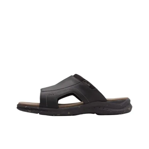 Clarks Резиновая подошва устойчивая к истиранию слипоны мужские черные