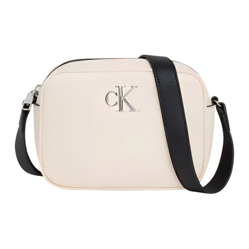 CK Calvin Klein Синтетическая переработанная кожа Camera Сумка Сумка через плечо Женская Бежево-розовая