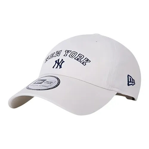 New Era Хлопковые кепки унисекс белые