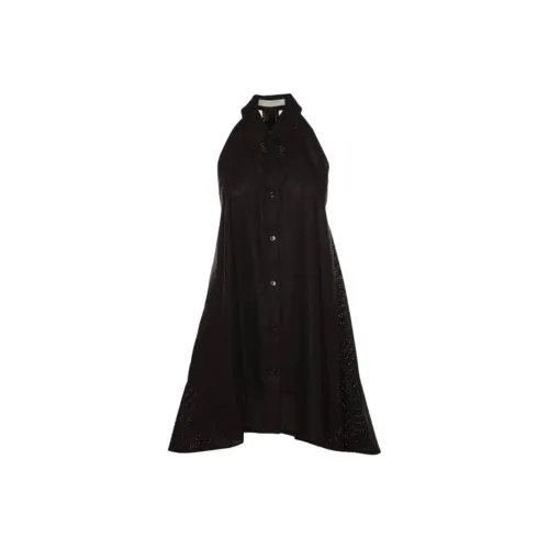 PHILOSOPHY DI LORENZO SERAFINI Черное женское платье без рукавов