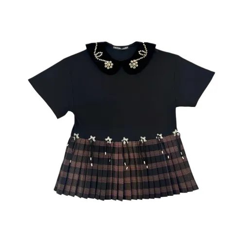 CHOPOVA LOWENA Black Женские Короткие Платья с Рукавами