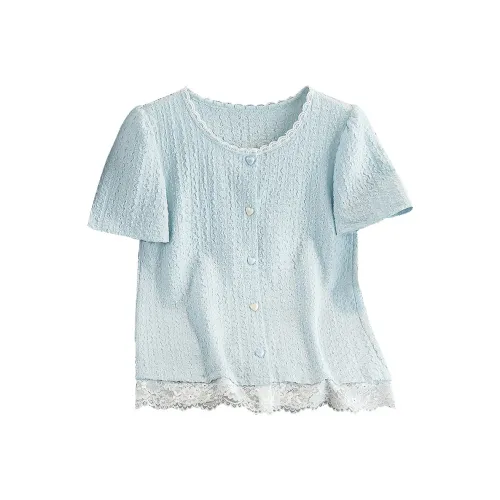 TOUCH Светло-синие Женские футболки T-рубашки