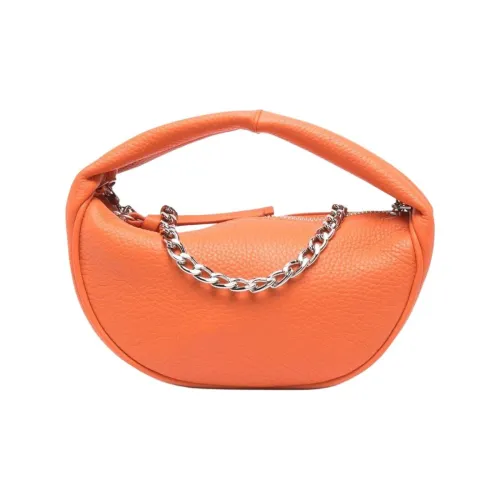 By Far Baby Cush Кожа Сумка-ланчбокс Сумка на плечо Сумка Маленькая Женская Апельсин