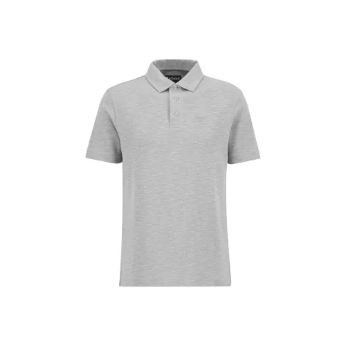 BARBOUR Мужская поло серого цвета