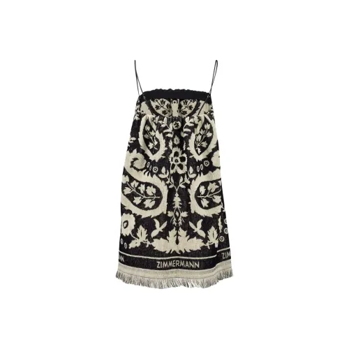 Zimmermann SS25 Slip Dress Women's Black White