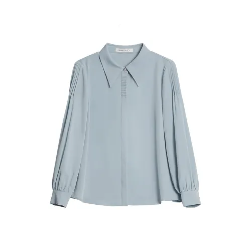 MANBEI Бирюзовый Женские Рубашки