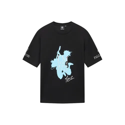 Палладий T-рубашка унисекс свинцово-черного цвета