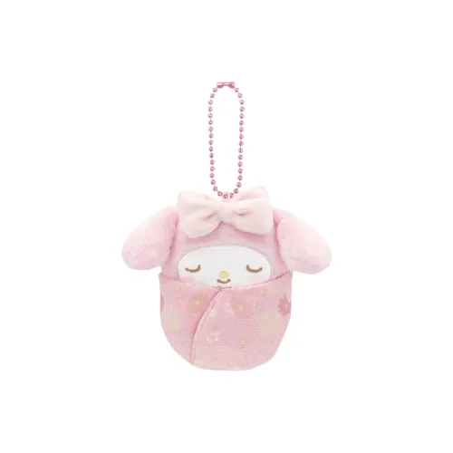 Санрио Hello Kitty Cinnamoroll Kuromi My Melody Half Рыбка Man Babysuit Keychain Куклы Плюшевый Подвеска 8 9,2 см Высота