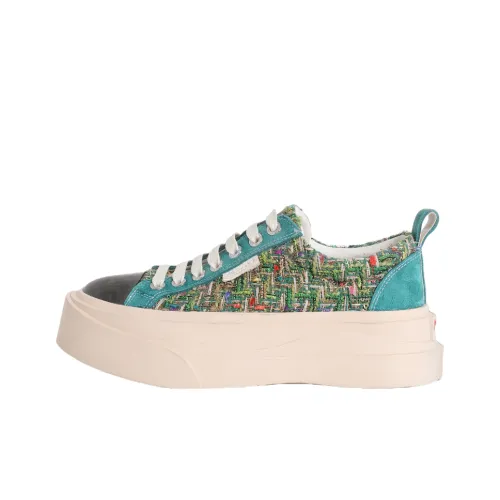 MARCHE STUDIOS Low-Top Canvas Shoes Ocean Green Unisex MARCHE STUDIOS Низкие кеды Ocean Green унисекс